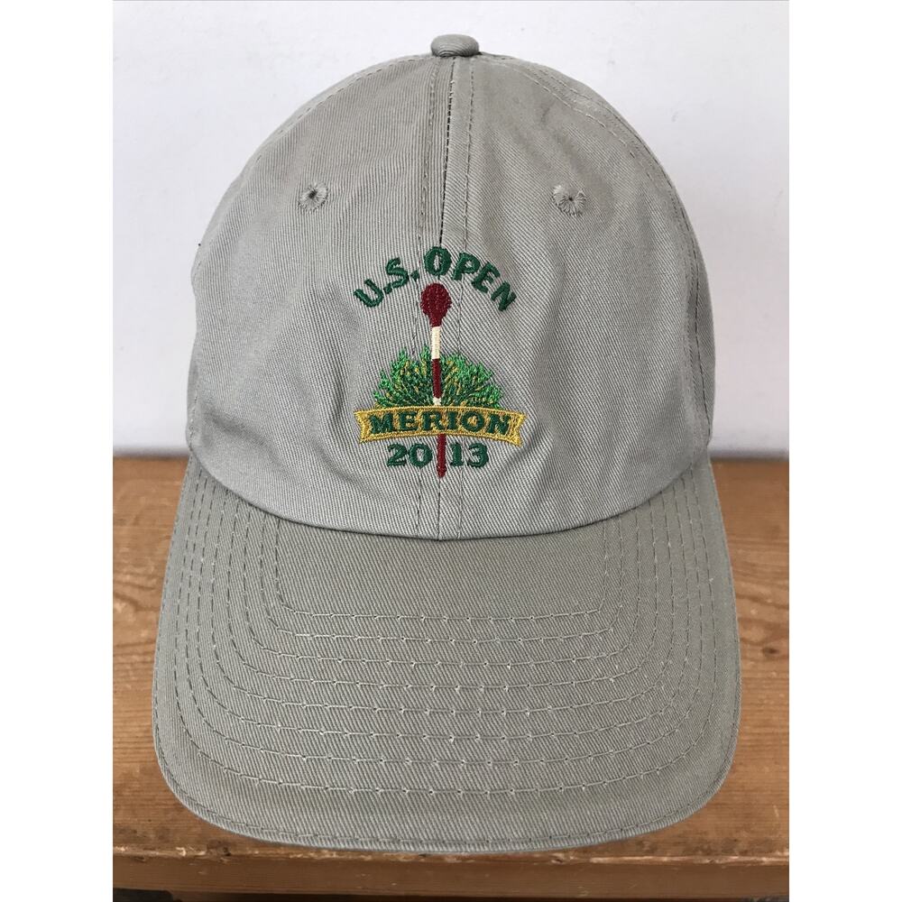 US Open Merion 2013 Ardmore PA USGA Beige Golf Baseball Cap Hat One Size